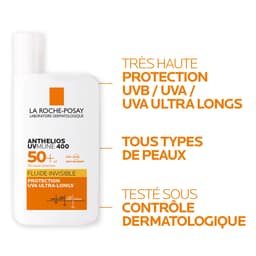 Anthelios UVMUNE 400 Crème Solaire fluide invisible SPF50++