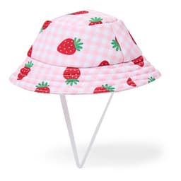 Pets at Home Strawberry Picnic Dog Hat Pink