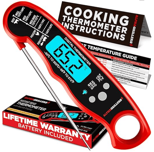 Alpha Grillers Meat Thermometer Digital – Instant Read Food Thermometer