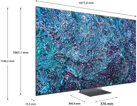1 SAMSUNG 216 cm Neo QLED Quantum Mini LED AI alimenté 8K Série QN900D Téléviseur intelligent Neo Quantum HDR avec conception Infinity air, taux de rafraîchissement de 240Hz, Dolby Atmos image